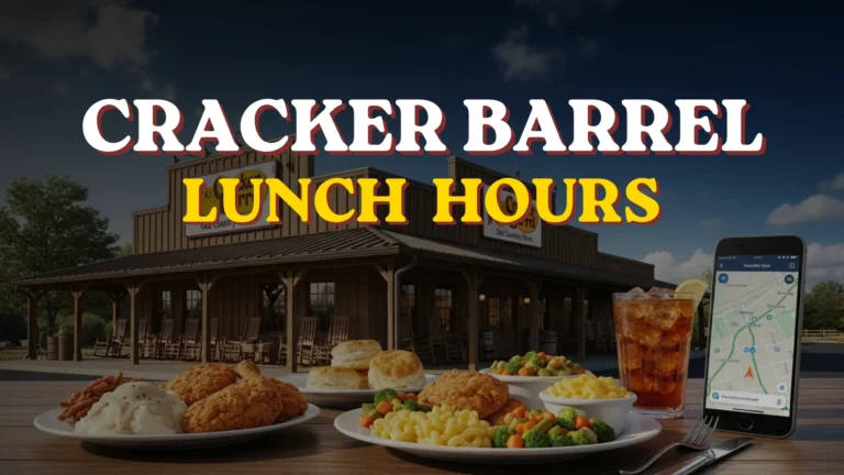 Cracker Barrel Lunch Hours