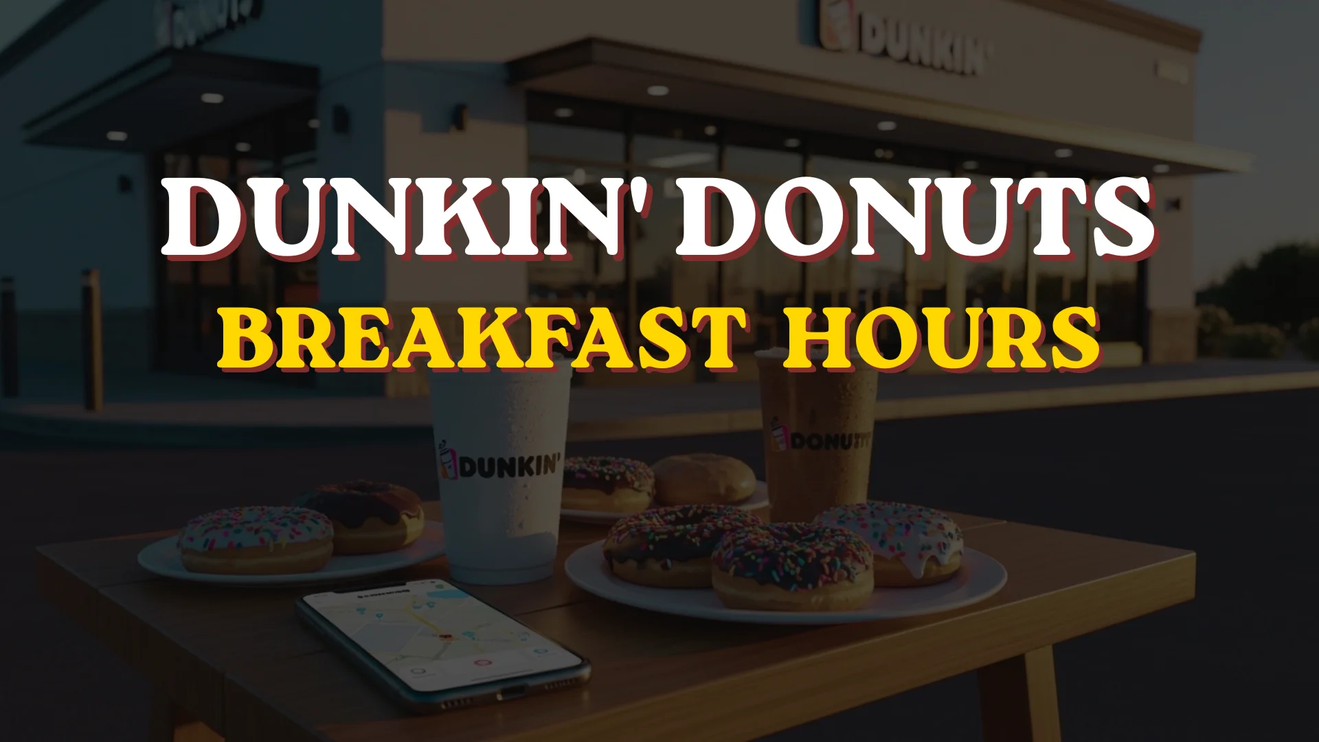Dunkin Donuts Breakfast Hours