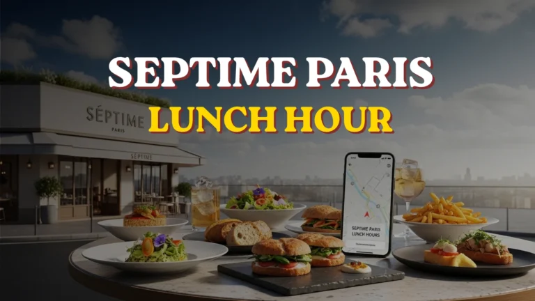 Septime Paris Lunch Hours