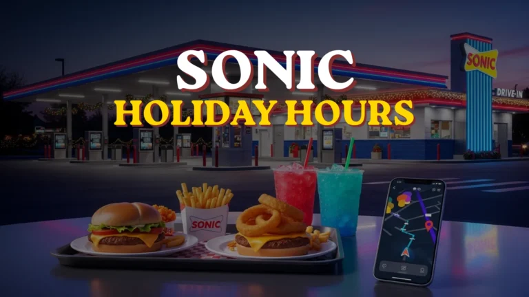 Sonic Holiday Hours